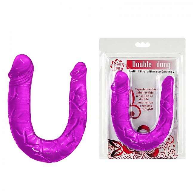 Гнучкий двосторонній фаллоімітатор Double Dong Purple Baile, 29,8 см