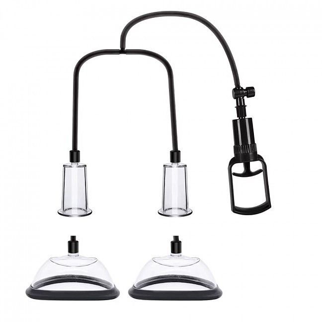 Вакуумна помпа для грудей і сосків Men Powerup Passion Pump, ручне накачування