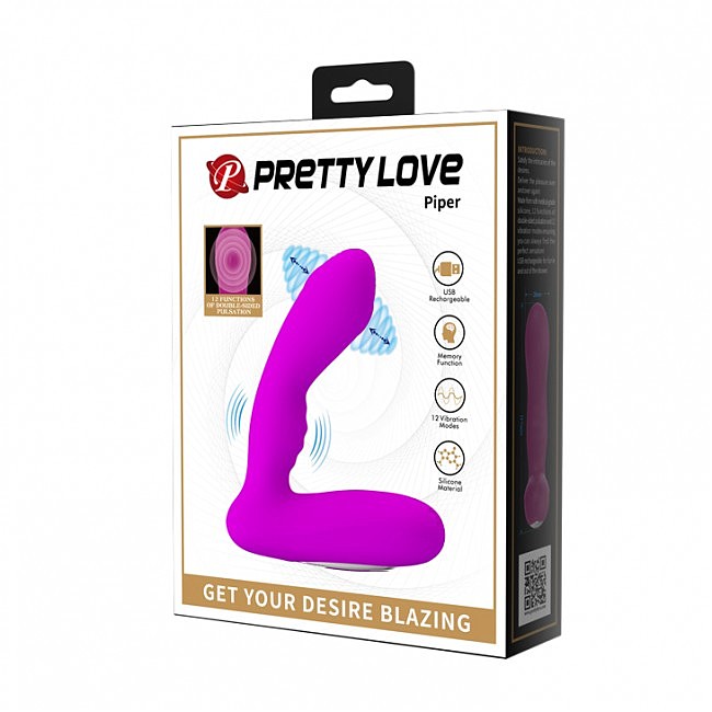 Масажер простати - Pretty Love Piper Prostate Stuimulator Purple