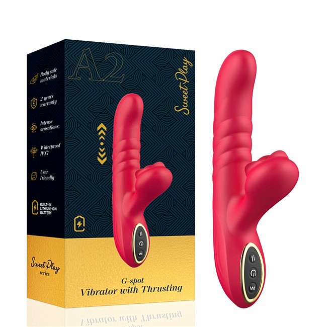 Вібратор трастер Erospace Sweet Play G-Spot Вібратор з виштовхуванням A2