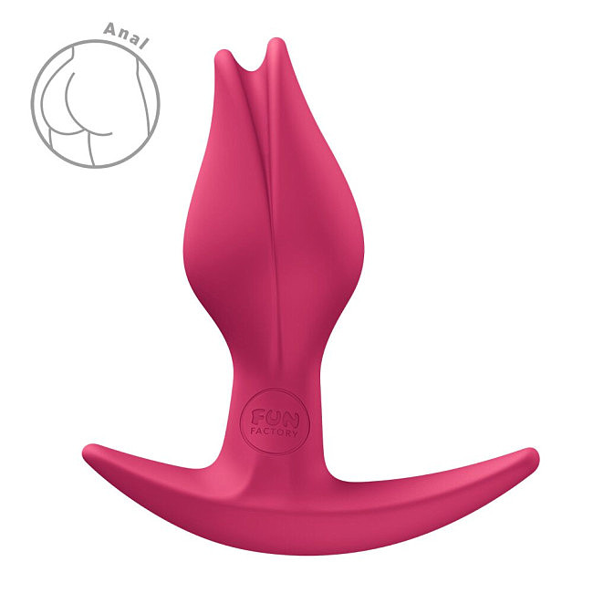 Анальна пробка Fun Factory BOOTIE FEM, у вигляді бутона, діаметр 2,9 см, тонкий обмежувач (Чорний)