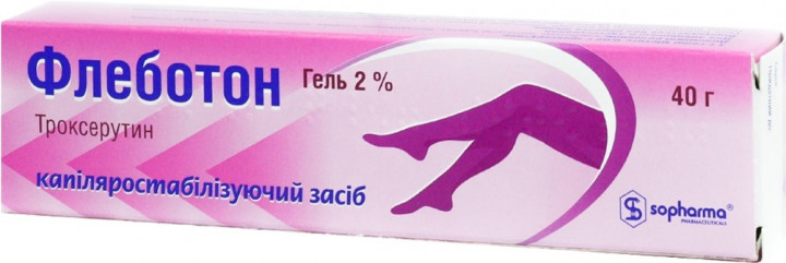 ФЛЕБОТОН гель 2% туба 40г