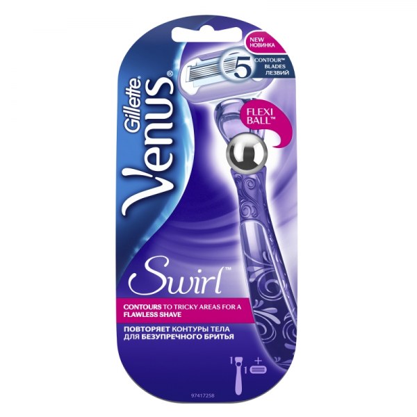 Станок Gillette VENUS Swirl бритва с одной сменной кассетой