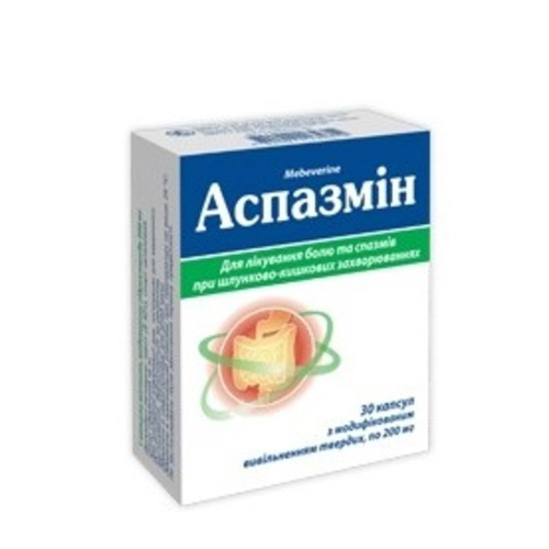 АСПАЗМИН капс.с модиф. высв.тв. 200 мг 30 (10х3)
