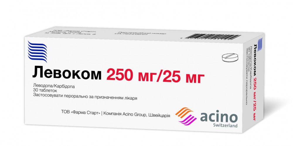 ЛЕВОКОМ табл. 250 мг/25 мг 30