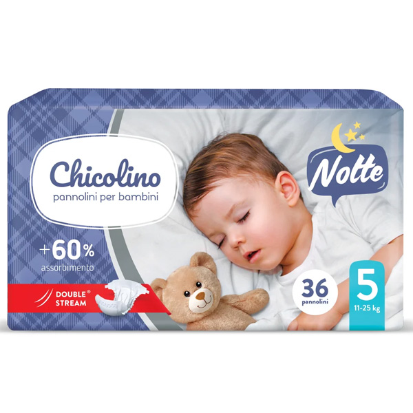 Chicolino підгузники дитячі 5 (11-25кг) 36шт NIGHT