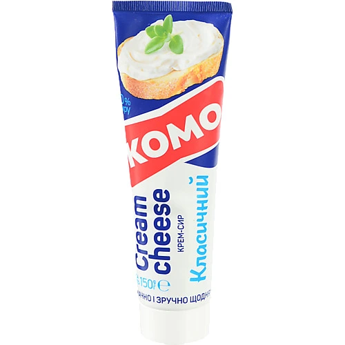 Крем сир Комо 150г 60% класичний тюбик