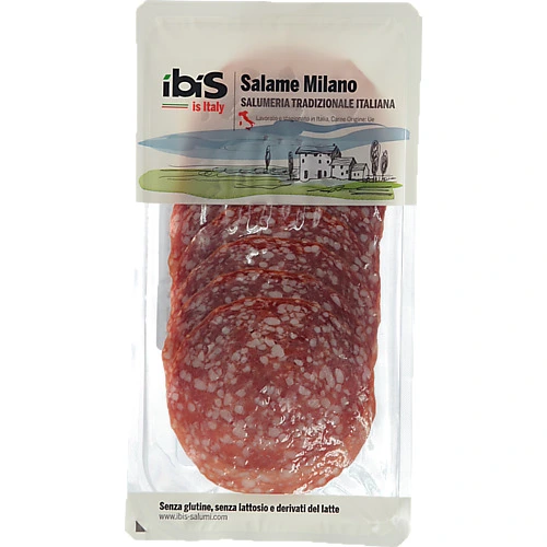 Ковбаса Ibis 80г салямі мілано нарізка