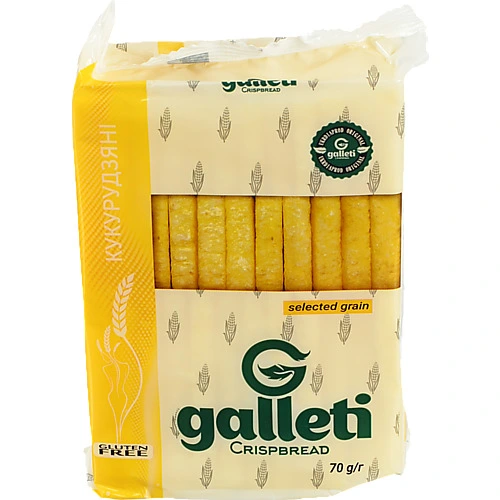 Хлібці кукурудзяні Galleti м/у 70г