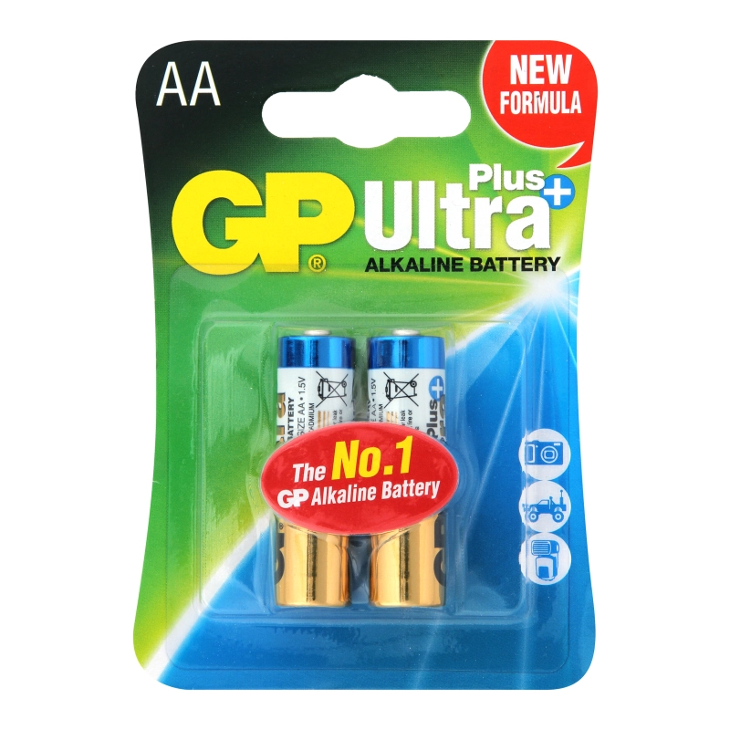 Батарейки АА LR6 GP15AUP-2UE2 Ultra+ GP 2шт