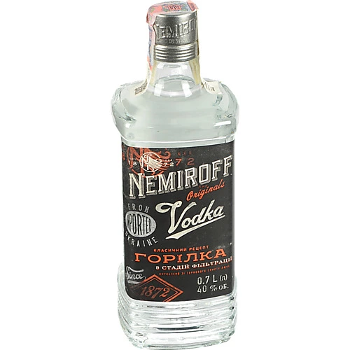 Горiлка Nemiroff 0.7л особа штоф