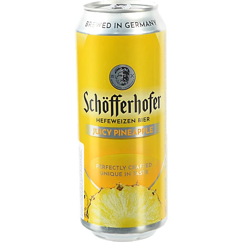 Пиво Schofferhofer 0.5л пшеничне ананас з.б