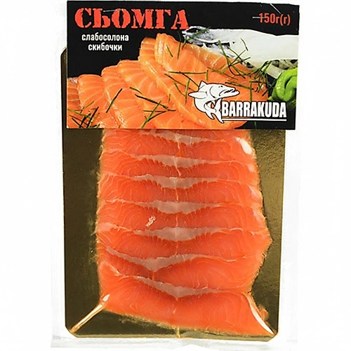 Сьомга Barrakuda 150г скибочки с.с в.у
