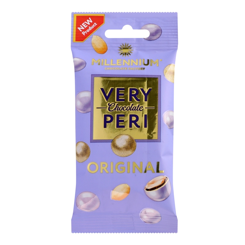 Драже Міленіум 50г Very Peri Original арахіс молочний шоколад кольорова глазур