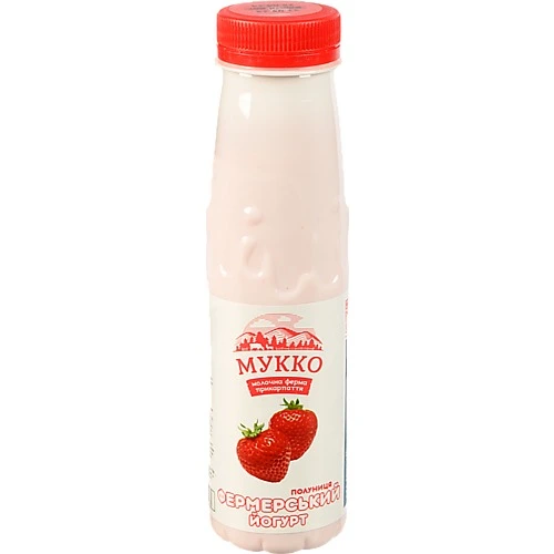 Йогурт фермерський Полуниця Мукко п/пл 250г