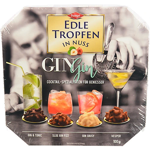 Цукерки Edle Tropfen 100г gin алкоголь та горіхи