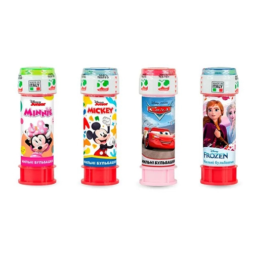 Бульбашки мильні для дітей від 3років Асорті Disney Bubble World 60мл