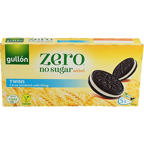 Печиво без цукру Cocoa Twins Gullon к/у 5х42г
