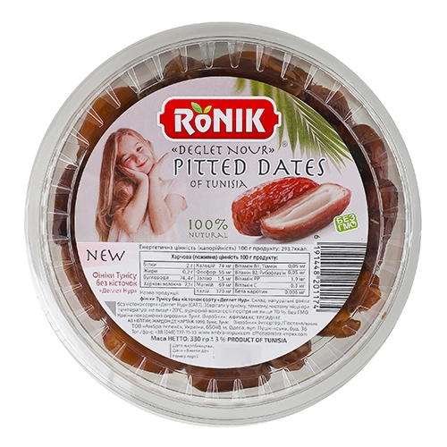 Фініки Ronik 330г deglet nour сушені