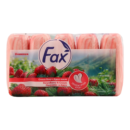 Мило крем  Fax 5х70г полуниця