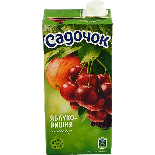 Нектар Садочок 0.95л яблуко вишня