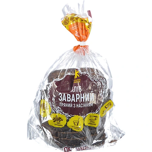 Хлiб 4-й ОХЗ 450г заварний пряний з насінням нар.