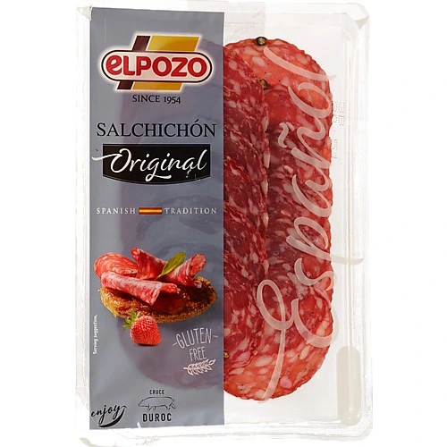 Ковбаса нарізка Salchichon Original Elpozo с/в лоток 80г