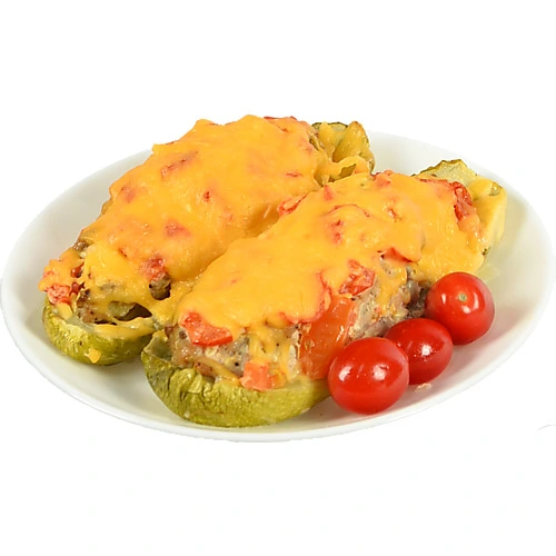 Кабачки з куркою сиром та грибами