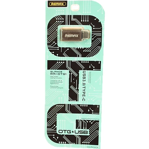Перехідник Remax RA-OTG1 Glance USB F to Type C M золото
