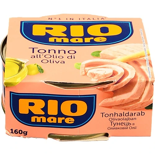 Тунець в оливковій олії Rio mare к/у 160г