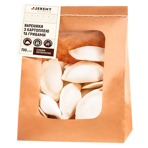 Вареники Jeremy 700г картопля гриби