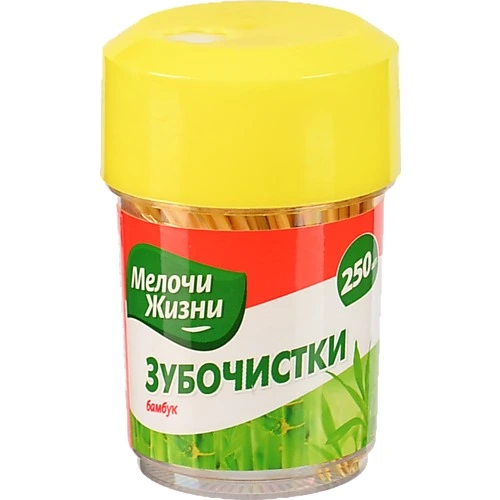 Зубочистки бамбукові Тонкі Мелочи жизни 250шт