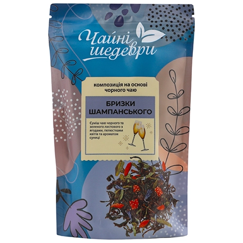 Композиція на основі чорного чаю Бризки шампанського Чайні шедеври д/п 60г