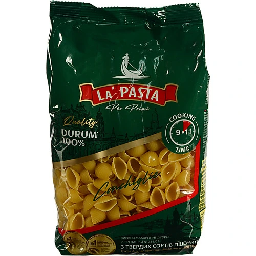 Макарони  La Pasta 400г черепашки