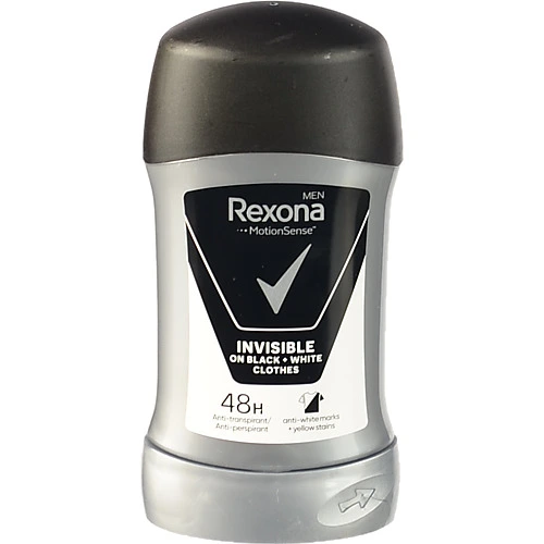 Антиперспірант чоловічий Невидимий на чорному і білому Men Rexona 50мл