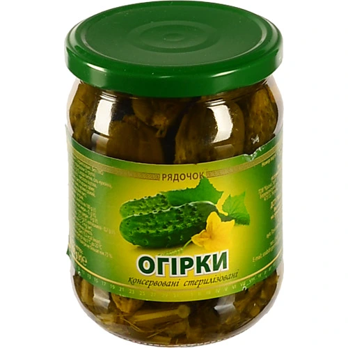 Огірки Рядочок 450г ск.