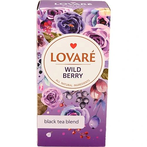 Чай Lovare Wild Berry Чорний  24 пакетики