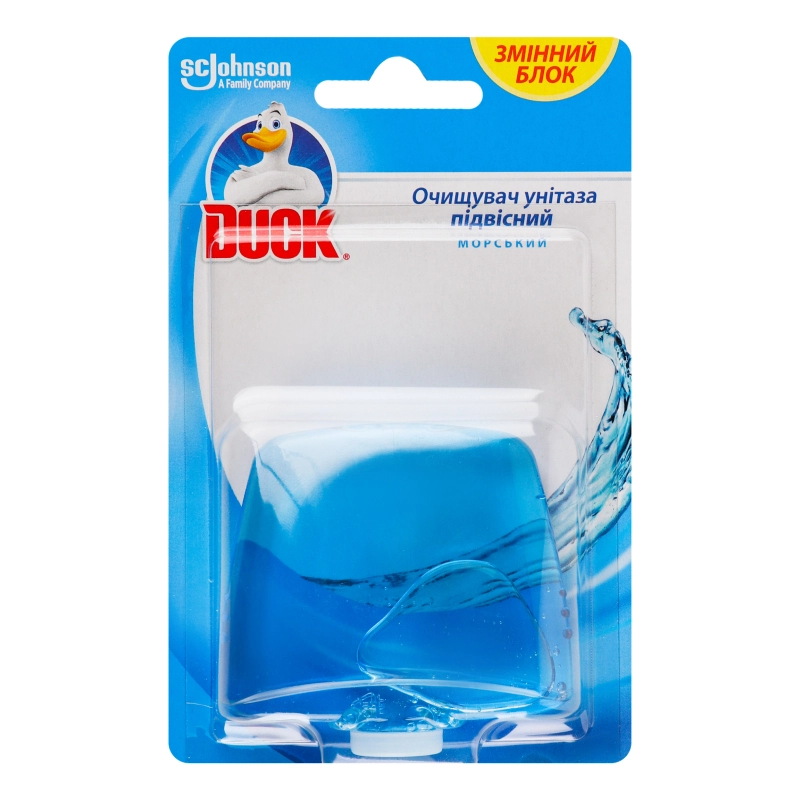 Очищувач унітазу підвісний змінний блок Морський Duck 55мл