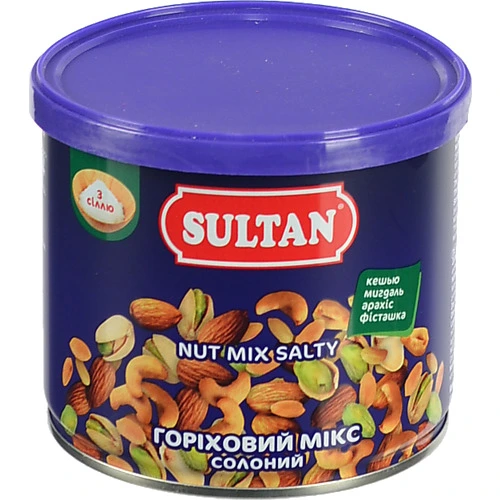 Горіховий мікс Sultan 120г підсолений з.б