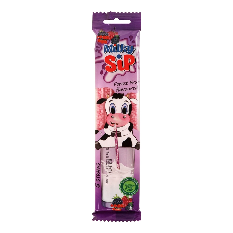 Соломинки для молока Milky Sip лісові ягоди 5х6г