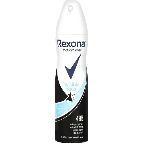 Антиперспірант аерозоль Invisible Aqua Rexona 150мл
