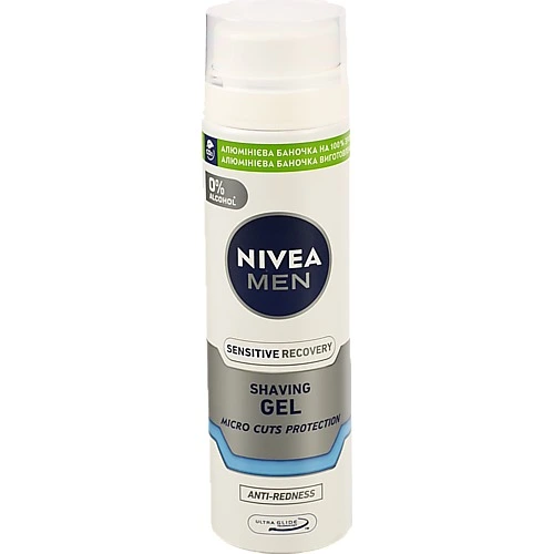 Гель для гоління Micro Cuts Protection Sensitive Recovery Nivea Men 200мл