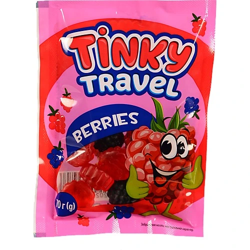 Цукерки желейні Berries Tinky Travel Vale м/у 70г