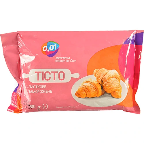 Тісто 0.01 900г листкове