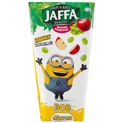 Нектар Jaffa 0.2л minions яблуко виноград