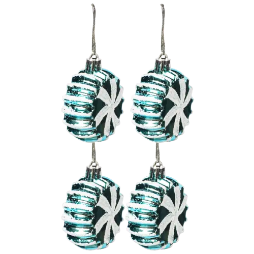 Декор на ялинку 2263 сніжинка 4 шт