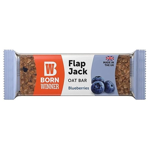 Батончик Born Winner 90г вівсяний flapjack чорниця