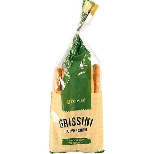 Грісіні Герчак 150г часник кроп