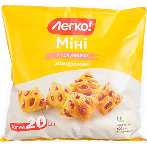 Міні заморожені з полуницею Легко! м/у 600г