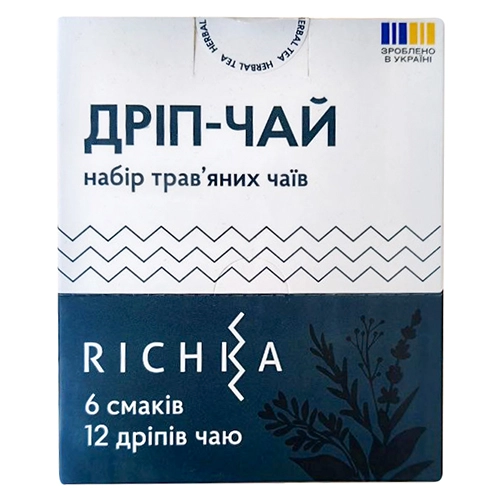 Чай Richka 12шт дріпи асорті